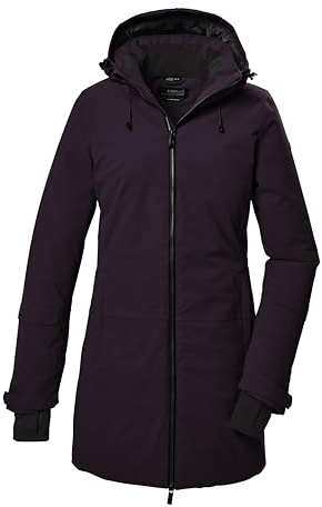 killtec Damen Funktionsparka/Parka mit Kapuze KOW 307 WMN PRK, pflaume, 50, 41821-000