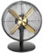 Russell Hobbs 12” Metal Desk Fan in Brushed Gold and Black, 3 Speed Settings, Lightweight and Compact, Tilt and Oscillating Features, 4 Curved Blades, Up to 2 Years Guarentee, RHMDF1201BG