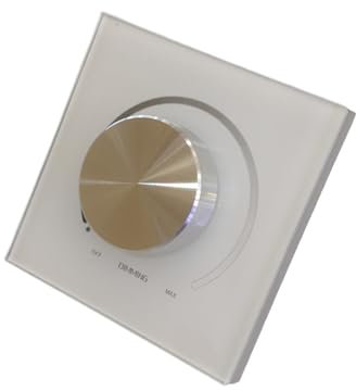 Touchscreen-LED-CT-Dimmer der E610P-Serie, kabellose Funksteuerung, 0–10 V, Drehknopf, weiß, 100–240 V Eingang, Wanddimmer (Color : E610P 0-10V dimmer)