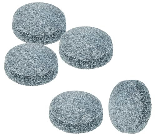 PATIKIL 13mm Dia Pool Cue Tips, 5 Pack Pool Billiard Cue Tips Pool Stick Replacement Tips Pool Stick Tips Snooker Cue Tips, Grey