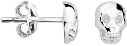 SOFIA MILANI - Damen Ohrringe 925 Silber - Totenkopf Ohrstecker - E2802