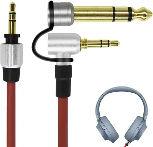 Panlouting Ricambio Cavo Audio Cavo per Cuffie Aux 3,5mm 6,5mm compatibile con Cuffie Beats by Dr. Dre Solo Studio Pro Detox Wireless Mixr Executive Headset