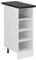 Vicco Küchenregal R-Line, offener Küchenschrank, Weiß, 30 cm, AP Anthrazit