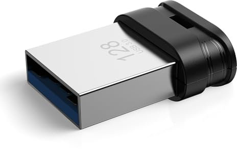 128GB USB 3.0 Flash Drive, Mini Thumb Drive Waterproof Memory Stick with Lanyard Hole Plug and Play Portable USB Stick Storage for Computer Laptop Smart TV, Black