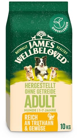 James WELLBELOVED 10kg Hund Trockenfutter ohne Getreide, Truthahn & Gemüse