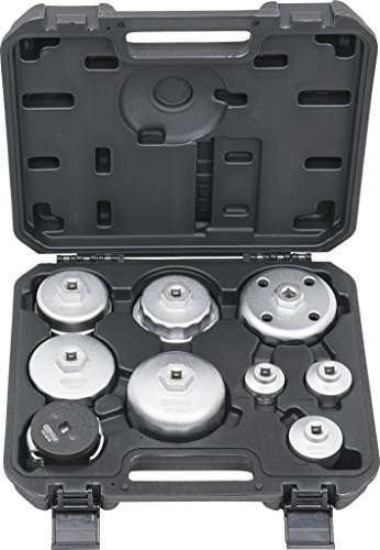 KS Tools 150.9210 Öldienstschlüssel-Satz für Ölfilter- und Filtergehäusedeckel, 9-tlg.