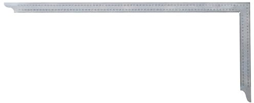 hedue® Zimmermannswinkel ZN - Nahtloser Zimmererwinkel aus Edelstahl, Zimmermannswinkel groß mit Anreißlöcher & mm-Skala Typ C, 800 mm