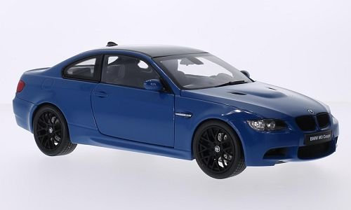 BMW M3 (E92M), blau/Carbon, Modellauto, Fertigmodell, Kyosho 1:18