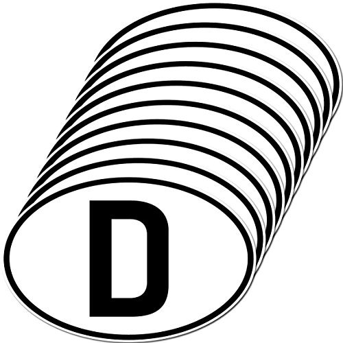 GreenIT Aufkleber Sticker Länderkennzeichen D Deutschland Auto Pkw Bus LKW Anhänger Zeichen Symbol (10)
