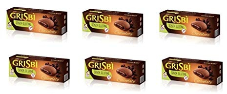6x Vicenzi Grisbi Cacao Biscuits Cookies with Chocolate Cream Filling 150g Gluten Free! Health Food!
