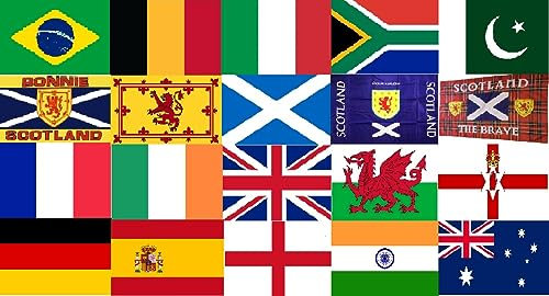 Glow UK Union Jack Flag 5ft x 3ft (120cm x 90cm) Double Stitched Durable Polyester with Brass Eyelet - Large Flag For Indoor and Outdoor Country Decorations - United Kingdom Flag