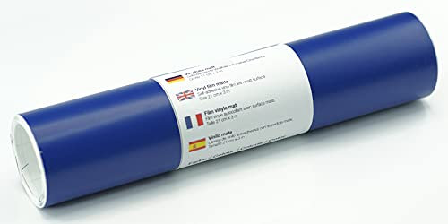 Selbstklebende Wandtattoo-/ Plotterfolie Vinylfolie matt 21 cm x 3 m, Farbe:359 Blau