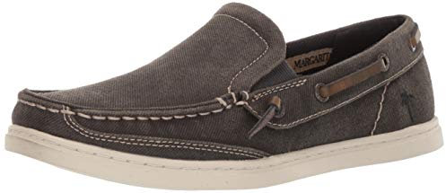 Margaritaville Dock zapatos náuticos sin cordones para hombre, Negro (Negro), 42 EU