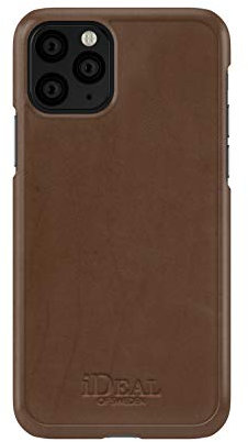 IDEAL OF SWEDEN Texturierte Atelier- Handyhüllen grifffreundlichen Design aus PU-Kunstleder, schützend und stoßfest kompatibel mit iPhone 11 Pro & iPhone X/XS (Como Brown)