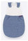 Träumeland S0103702 Ganzjahresschlafsack LIEBMICH mit doppelt regulierbarer Belüftung und Naturfaser Tencel, Design Wellenmeer, Größe 50/56, blau