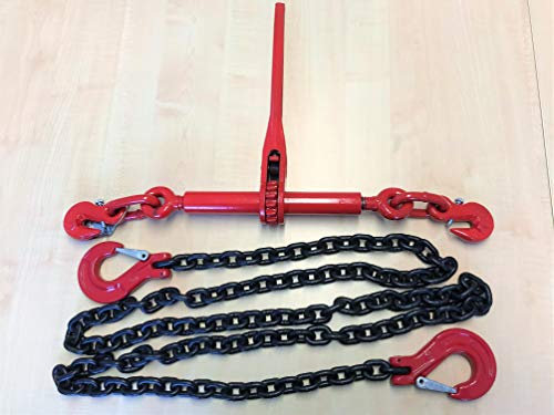 Cadena de Amarre de Clase 8, 2 Partes, 8 mm, 4,5 m, Fuerza de Amarre (LC): 40 kN (4000 Dan = 4,0to)