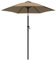 vidaXL Parasol Extérieur Parasol de Patio Parasol de Terrasse Parasol de Jardin Pare-soleil Arrière-cour Taupe 200x224 cm Aluminium