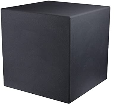 8 seasons design LED Würfel 33 cm, Shining Cube (anthrazit), E27, Leuchtmittel warmweiß – wetterfest – Leuchtwürfel für außen (Garten, Terrasse, Balkon) und innen – Beistelltisch, Hocker
