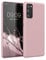 kwmobile Hülle kompatibel mit Samsung Galaxy S20 FE Hülle - weiches TPU Silikon Case - Cover geeignet für kabelloses Laden - Vintage Pink