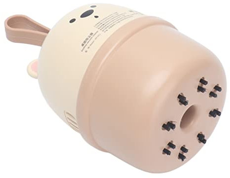 Mini Colector de Polvo de Escritorio Conveniente para Limpiar Aspiradora de Escritorio Mini Barredora de Polvo de Mesa Carga USB Mini Portátil Bear Kids Aspirador de Teclado de(de Color Crema)