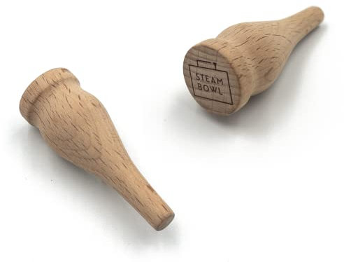 STEAMBOWL Shisha Phunnel Stopfen aus Holz | Premium Kopfbau | Für alle Shisha Phunnel aufgrund konischer Form | Nachhaltiges Wasserpfeifen Zubehör aus Holz
