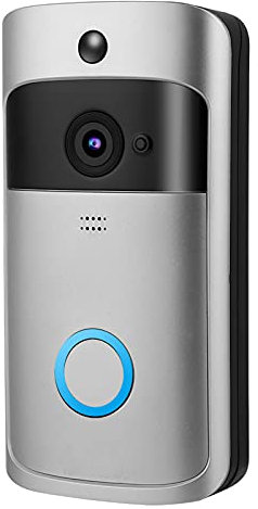 Drahtlose Video-Türklingelkamera, WiFi-Video-Türklingel-Gegensprechanlage, 1280 X 720 HD-Auflösung, Bewegungserkennung, Nachtsicht, 2-Wege-Audio, APP-Steuerung für Android, OS