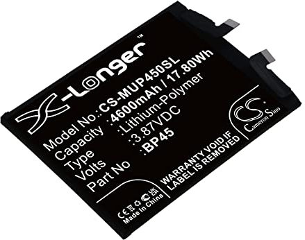 TECHTEK Batterie 4600mAh Compatible avec [Xiaomi] 12 Pro, 12s Pro, 2201122C, 2201122G, 2206122SC, Mi 12S 5G remplace BP45