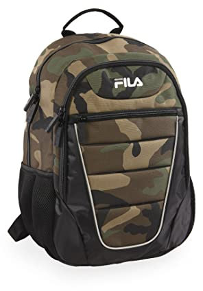 FILA Argus 5 Laptop Backpack, Black CAMO, One Size