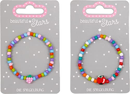 Die Spiegelburg Armband Apfel & Erdbeere - beautiful Stars, sort.