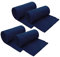 Betz 4 Stück Fleecedecke Kuscheldecke Wohndecke Größe 130 cm x 170 cm Farbe dunkelblau