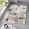 Taracarpet Kurzflor Teppich fürs Wohnzimmer Schlafzimmer und das Kinderzimmer Moderner Designerteppich TC-Fashion 6114 Karos in grau-beige 160x220 cm