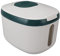 Jeanoko Conteneur de Riz Boîte de Riz Hermétique avec Fenêtre Transparente pour Céréales Farine de Sucre (S Vert (5kg/11.0lb))