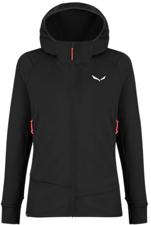 Salewa Damen Puez Polarlite Hooded Jacket Women, Black Out, XL EU