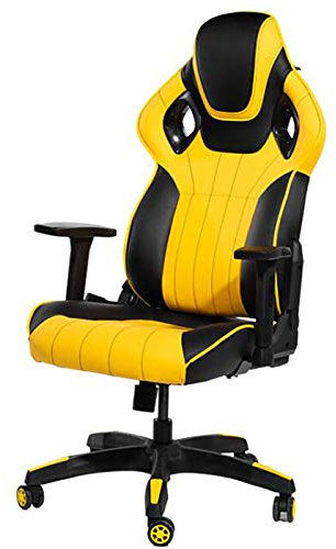Racing Büro-Computerstuhl, höhenverstellbarer Drehstuhl, hohe Rückenlehne, Chef-Game-Stuhl, Liege-Gamer-Stuhl für Damen, Herren, Erwachsene, PU-Leder, Gaming-Stuhl, 70 x 116–124 cm (27,5 x 45–49