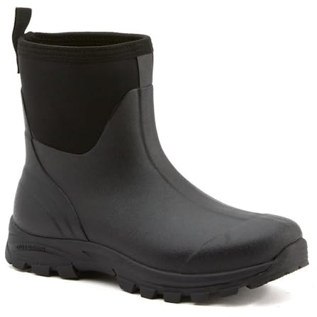 Pavers Mens Ankle Wellington Boots Black Size 9