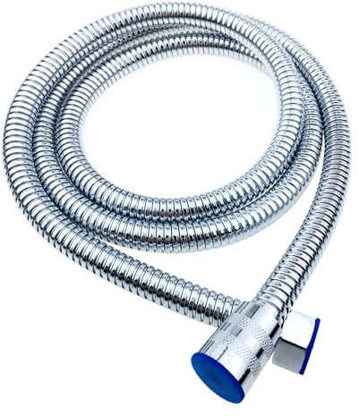 YOXITIXOY Duschschlauch, 3-lagig, Edelstahl, Knickschutz und auslaufsicher, hohe Druckbeständigkeit, einfacher DIY-Ersatz, universeller G 1/2-Anschluss. (1,5 m)