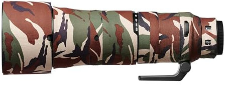 easyCover - Lens Oak - Objektivschutz - Schutz für Ihr Kameraobjektiv - Geeignet für Nikkor Z 180-600mm f/5.6-6.3 VR - Grüne Camouflage