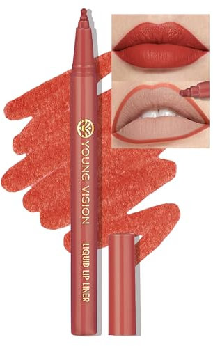 Jutqut Wasserfester Lipliner, Lippenstift Long Lasting, Waterproof Wischfest Lip Liner, Matte Liquid Lippenkonturenstift, High Pigmented Makeup Lip Pencil, Smooth Lippenliner, natürlich Lipstick