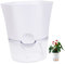 MERRYHAPY Selbstbewässernder Blumentopf Für Zimmerpflanzen Mit Wasserleitungsseil Bruchsicherer Topf Für Drinnen Und Draußen Zum Dekorieren Von Balkon Und Fensterbrett