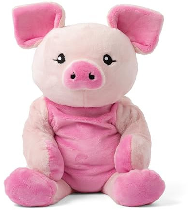HUGIMALS Harper das Schwein Plüsch, schweres 2 kg schweres Plüschtier zum Stressabbau, geruchloses, süßes Stofftier, Kuscheltier für Kinder, Jugendliche und Erwachsene, selbstpflegender Angstbär