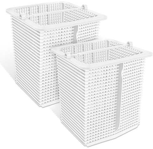 SPX1600M - Cestino per skimmer adatto per Hayward Super Pump, cestello di ricambio compatibile con pompa per piscina interrata Hayward SP2607X10 SP2615X20XE, cestello filtro bianco sostituisce