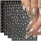 8 Blatt Star Nail Sticker für Nail Art 3D Laser Stern Nagelaufkleber Starlight Nagelsticker Lila Silber Gold Sterne Nailart Aufkleber Nägel Nageldesign Zubehör Nagelfolie Selbstklebend Nagel Sticker