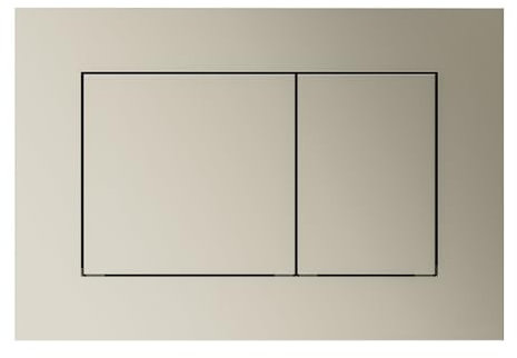 AQXYWUIO Dual Flush Actuator Plate Button Black And White Chrome Concealed Tank Toilet Flush Button Bathroom Accessories(Brushed nickel)
