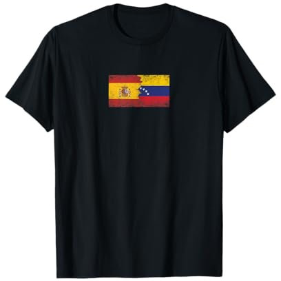 Banderas de España y Venezuela - Español Venezolano Camiseta