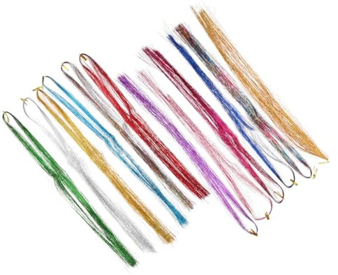 MUSISALY Lametta-haarverlängerungsset Von Lametta Hair Extensions Für Frauen Und Mädchen Modischer Haarschmuck Für Partys Cosplay Und Fotografie