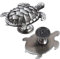 Angoily 4 Stück handhaben Garderobenknöpfe mit Tiermotiv Schildkröten-Schrankknöpfe Kommode Schublade zieht Schränke ziehgriff pull up grips Griffloch Türgriffe Schrankgriffe Zinklegierung