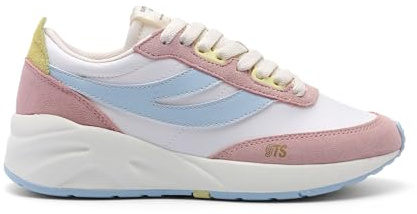 SUPERGA 4089 Training 9ts Slim – Shoes – Sneakers – Red – Unisex, Pink Ish Grey Lilac Sunny Lime White Ivory, 4 UK