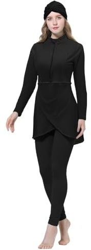Sonnena Damen 3-teilige muslimische Bademode Full Cover Hijab Burkini Modest Badeanzug