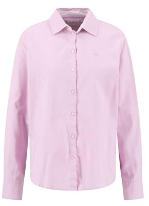 Bluse aus Baumwolle in Oxford-Qualität mit klassischem Hemdkragen