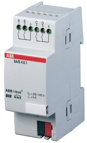 ABB SA/S4.10.1 EIB/KNX Schaltaktor, 10AX, REG, 4-fach